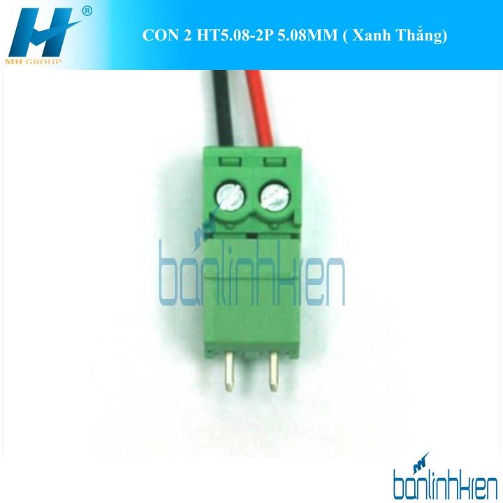 CON 2 HT5.08-2P 5.08MM ( Xanh Thẳng)