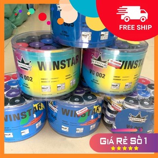 Quấn cán vợt cầu lông Winstar VG002 êm, thấm mồ hôi, có vân bám, nilong bọc ngoài