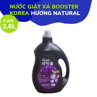 Nước giặt xả BOOSTER KOREA hương Natural can 3,6L