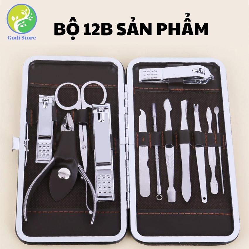 Bộ Bấm Móng Tay Chân, Tỉa Lông Mũi, Lấy Ráy Tai, Nặn Mụn 15 Món, Bộ Cắt Móng Tay Chân Bằng Thép Cao Cấp Không Gỉ - G29