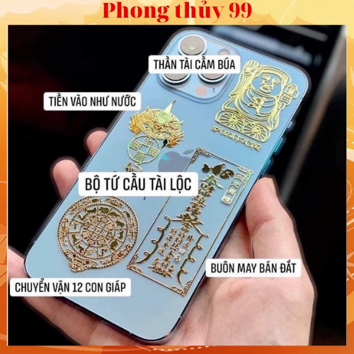 Bộ 4 miếng dán mặt lưng điện thoại nhỏ gọn. Phù hợp các dòng điện thoại, đẹp lung linh.