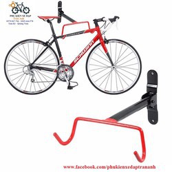 Móc giá treo ngang xe đạp lên tường 2 lỗ - Móc lớn