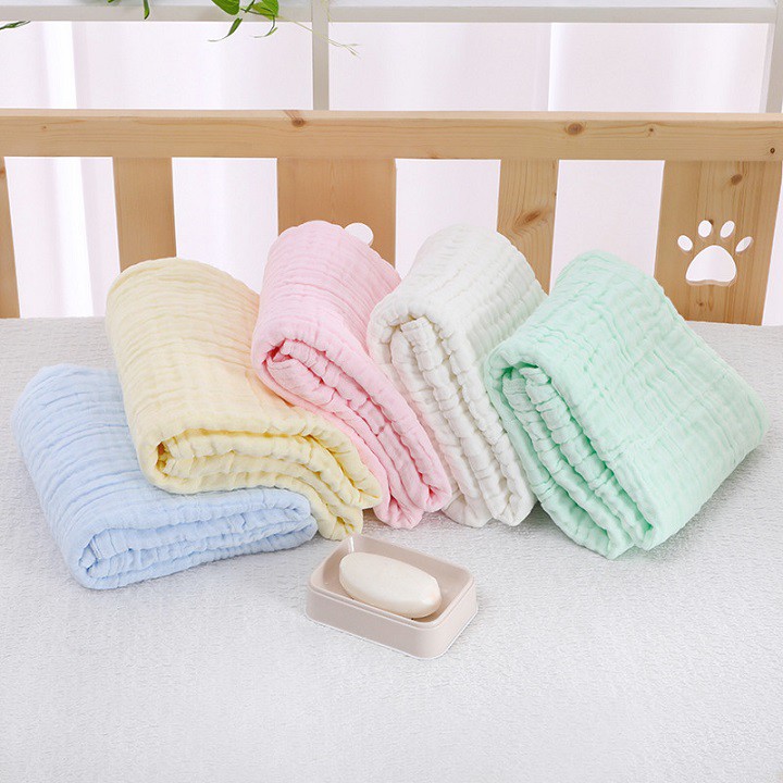 Khăn tắm xô nhăn 6 lớp 100% cotton siêu mềm mại