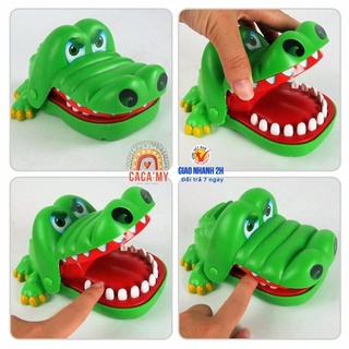 Đồ chơi khám răng cá sấu cắn tay cho bé - loại to