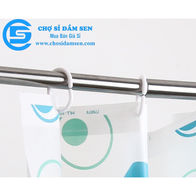 Rèm Nhà Tắm Chống Thấm Nước Cao Cấp Gọn Nhẹ Vải Nhựa Chống Nước 100% Màn Che Cửa G300-RemNT .Giao màu ngẫu nhiên