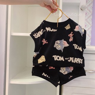 [Hình thật] Bộ đồ hè cho bé Tom & Jerry cho bé