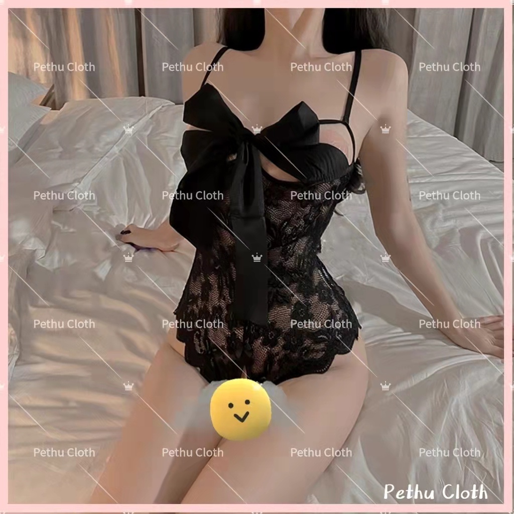 （Q1,HCM）Đồ Ngủ Sexy ren nữVáy ngủ Cosplay giới ren 2 dây hở lưng Phối Ren Tiểu Thư Cổ Điển Cao Cấp--008