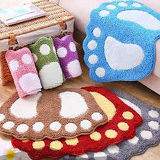 Thảm lau chân hình bàn chân xinh xắn GD79