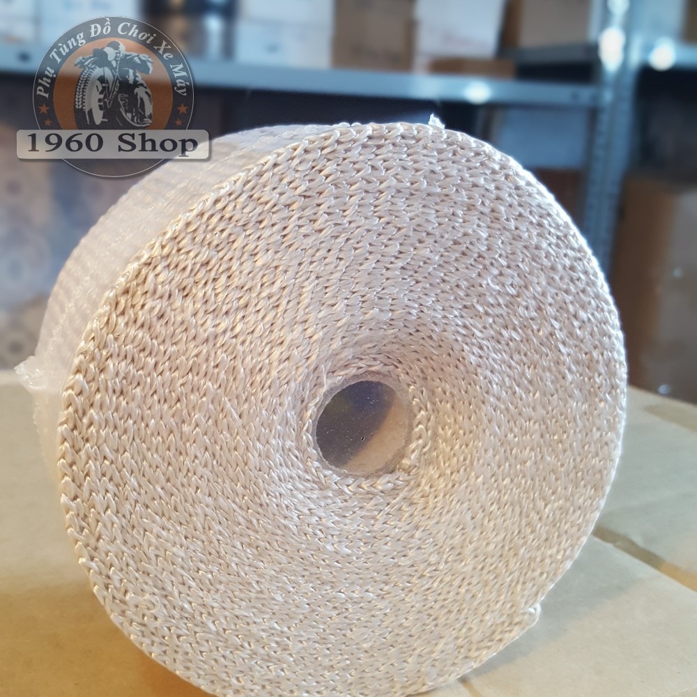 Dây vải bố thủy tinh quấn cổ pô xe máy Harley Cafe Racer Tracker Chopper Bobber CG125 SU GN125 CD 67 WIN Honda Yamaha