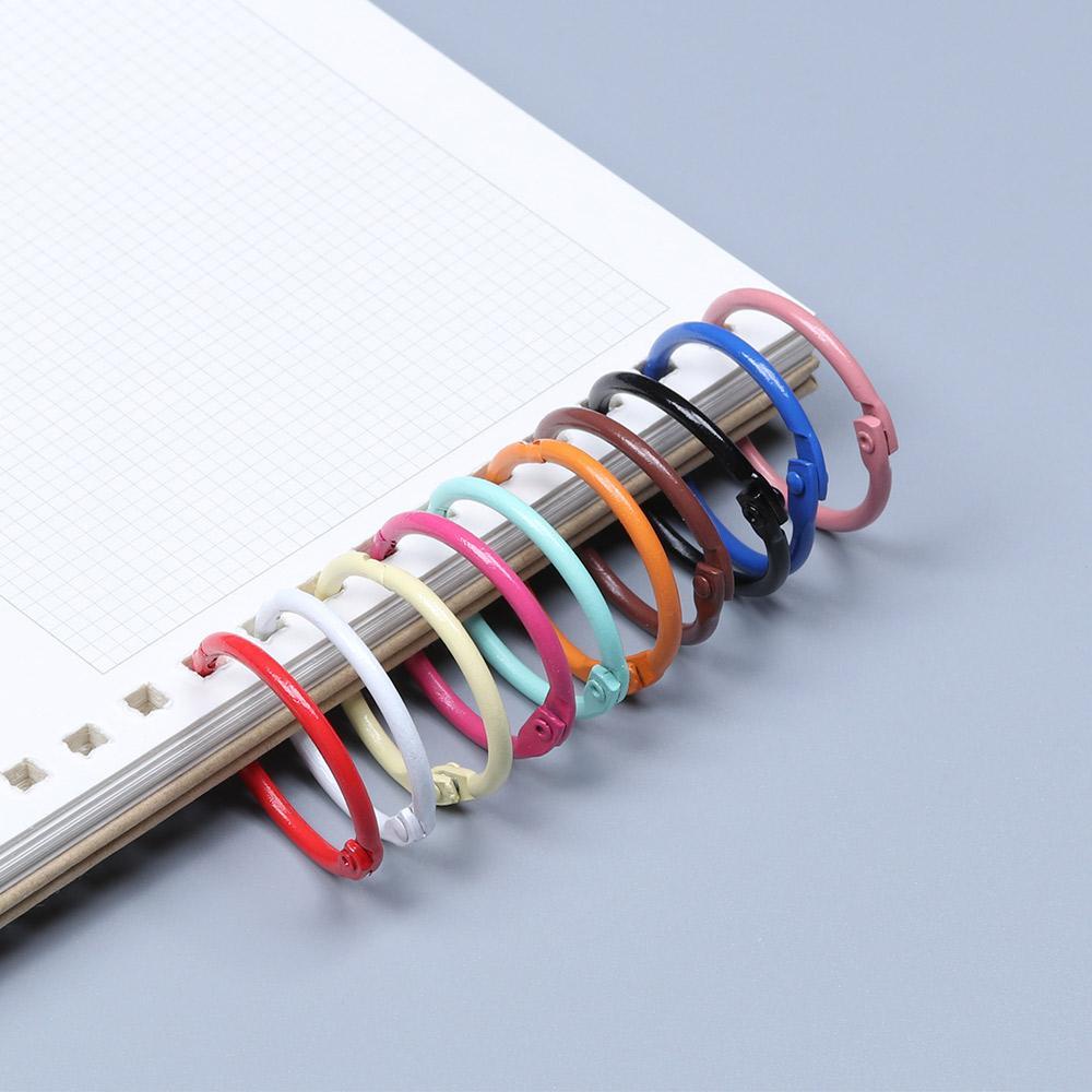 LANFY Set 10 Móc Khóa Kim Loại Hình Quyển Sách Tô Màu DIY