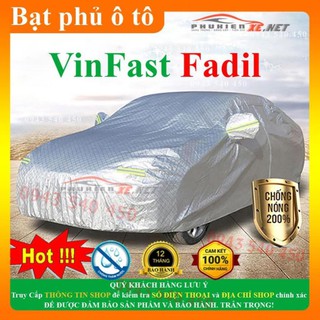 sỉ, lẻ Bạt phủ ô tô VinFast Fadil CAO CẤP 3 LỚP Cách Nhiệt, Bạt phủ xe ô tô VinFast Fadil