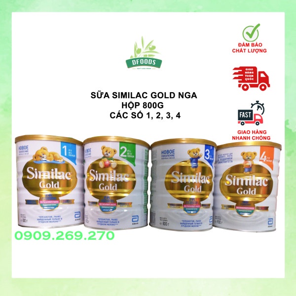 Sữa Similac Gold Nga Số 1, 2, 3, 4 800g