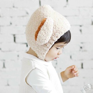 Mũ Tai Thỏ Chất Lông Cừu Mềm Ấm cho bé 6m - 3 tuổi