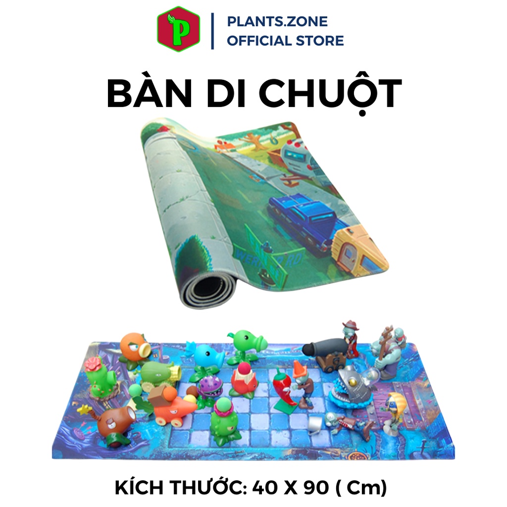 Plants vs Zombies - Bộ Đồ Chơi Hoa Quả Nổi Giận - Bàn Di Chuột Cỡ Lớn, Siêu Bền, Siêu To