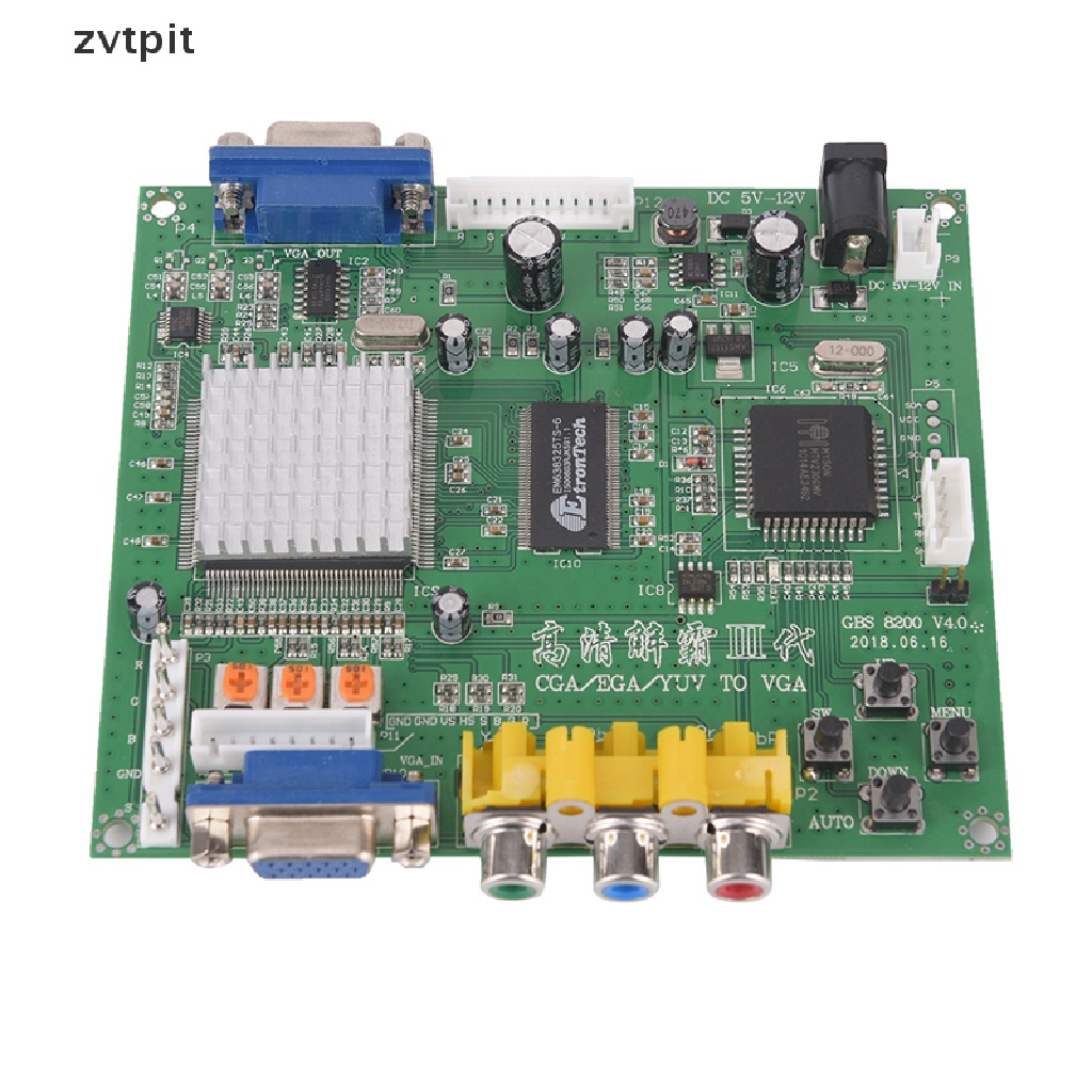 [ZVPT] Arcade Game RGB/CGA/EGA/YUV to VGA HD Video Converter Board HD9800/GBS8200 DSF