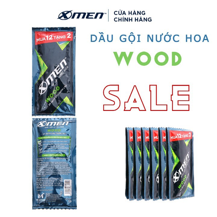 [SIÊU RẼ] Dầu gội XMen gói 5g, hương WOOD