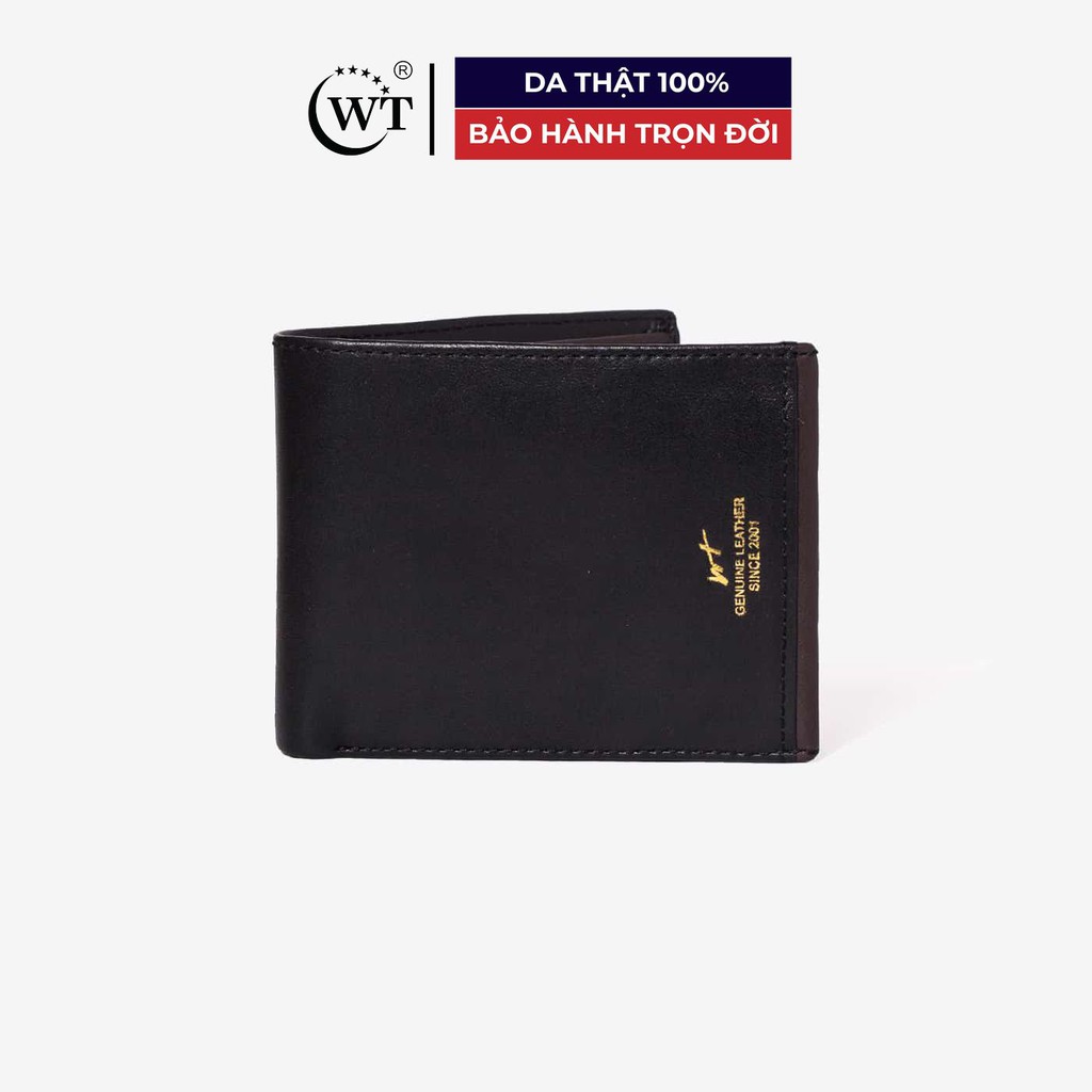 Ví Da Nam Da Bò Cao Cấp Màu Đen WT Leather 0849.2