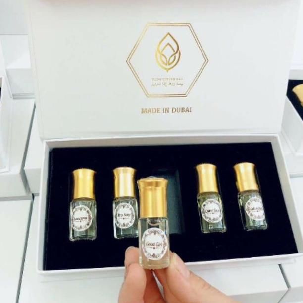 Set tinh dầu nước hoa Dubai 5 chai dạng lăn | Thế Giới Skin Care