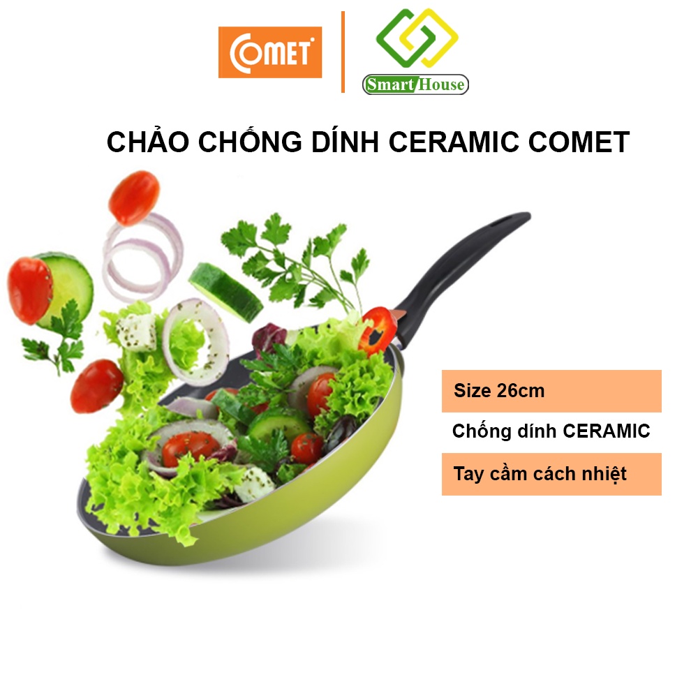 CH11-26 Chảo chống dính Ceramic 26cm COMET