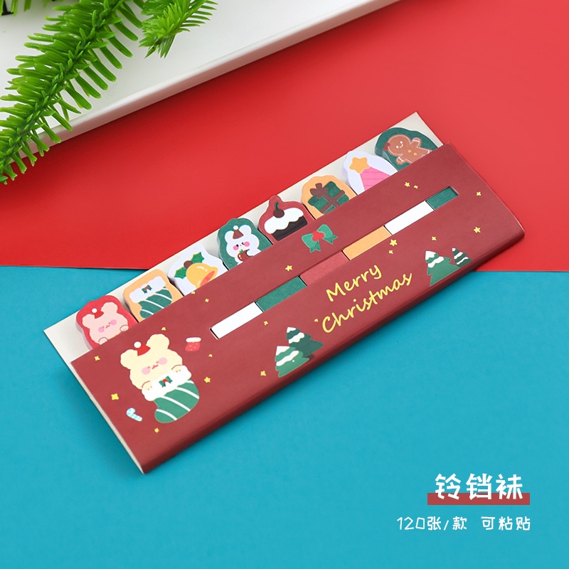 Giấy Dán Ghi Chú Họa Tiết Hoạt Hình Giáng Sinh Đáng Yêu