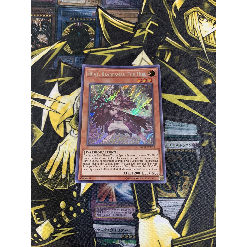 Thẻ bài Yugioh: Beat, Bladesman Fur Hire - DASA-EN017 - Secret Rare 1st Edition