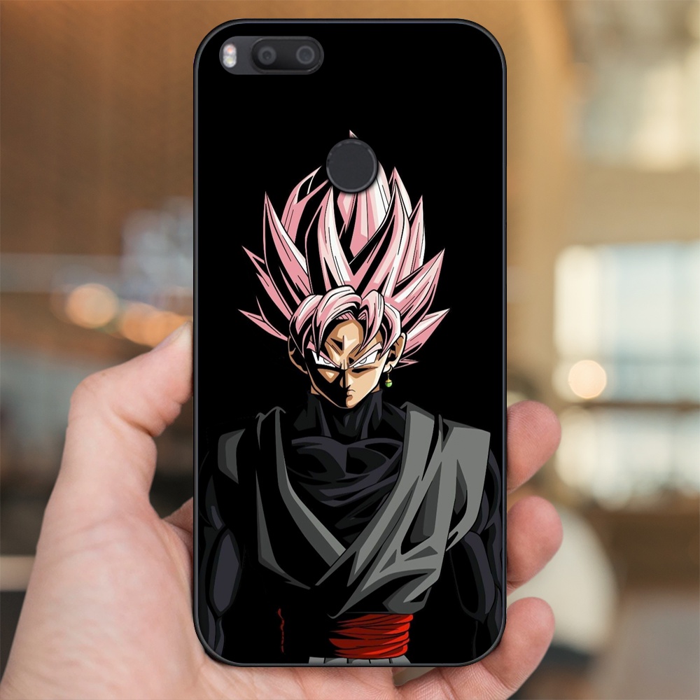 Ốp lưng Xiaomi Mi A1, Mi 5X viền đen in hình Goku Dragon Ball