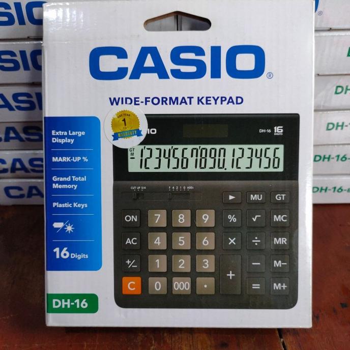 Máy Tính 16 Chữ Số casio DH-16 Lớn Tiện Lợi