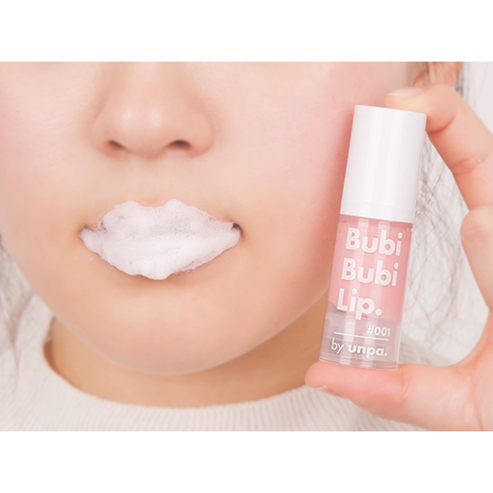 Gel sủi bọt tẩy tế bào chết môi Unpa Bubi Bubi Lip - Elbi Beauty Cosmetics &amp; Skincare