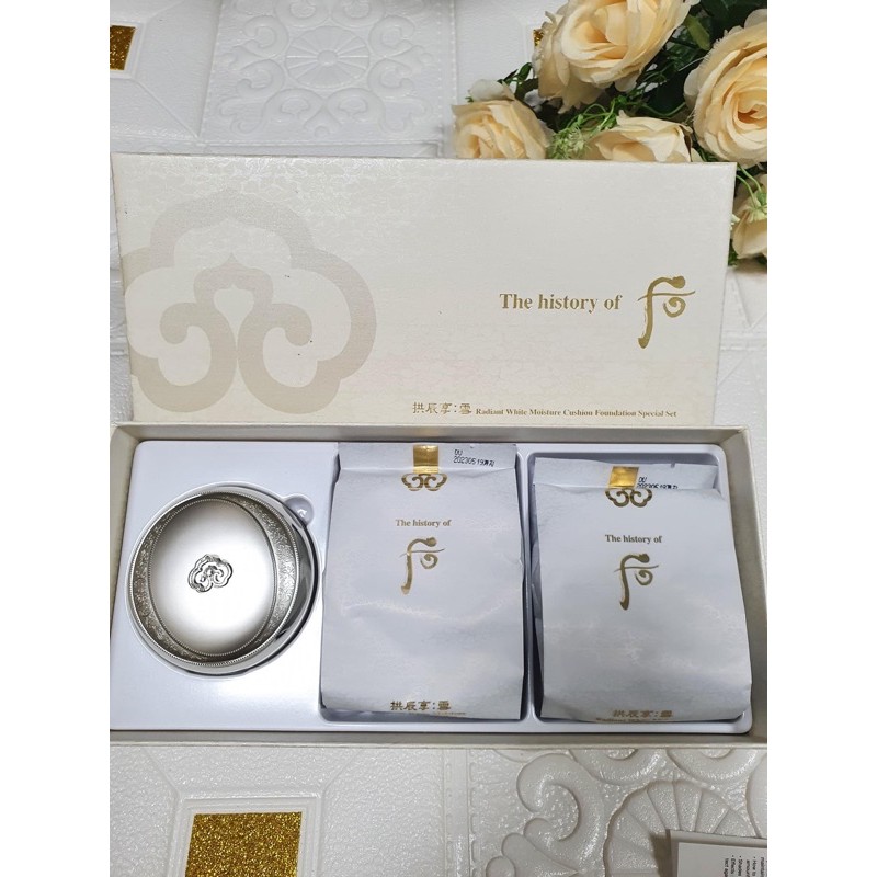 [MỚI] PHẤN NƯỚC TRANG ĐIỂM DƯỠNG TRẮNG WHOO TẶNG 2 LÕI THAY THẾ | BigBuy360 - bigbuy360.vn