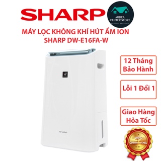 Máy lọc không khí hút ẩm sharp dw-e16fa-w, lỗi 1 đổi 1, bảo hành 12 tháng