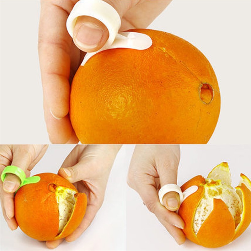 Dụng cụ gọt vỏ cam bằng nhựa Zesters Chanh Bưởi Trái cây Cắt lát Mở Dụng cụ nhà bếp Màu sắc ngẫu nhiên