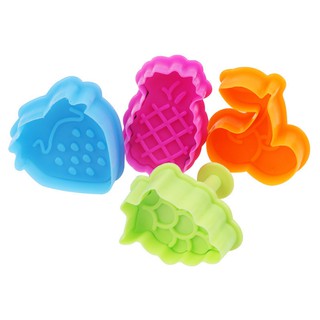 Bộ 4 khuôn làm bánh quy 3D hình quả