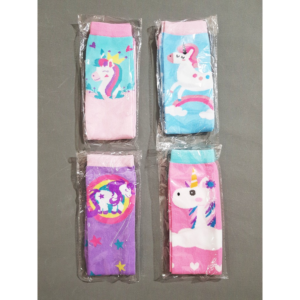 Vớ  cao cổ cotton hoạt hình ngựa pony bé gái