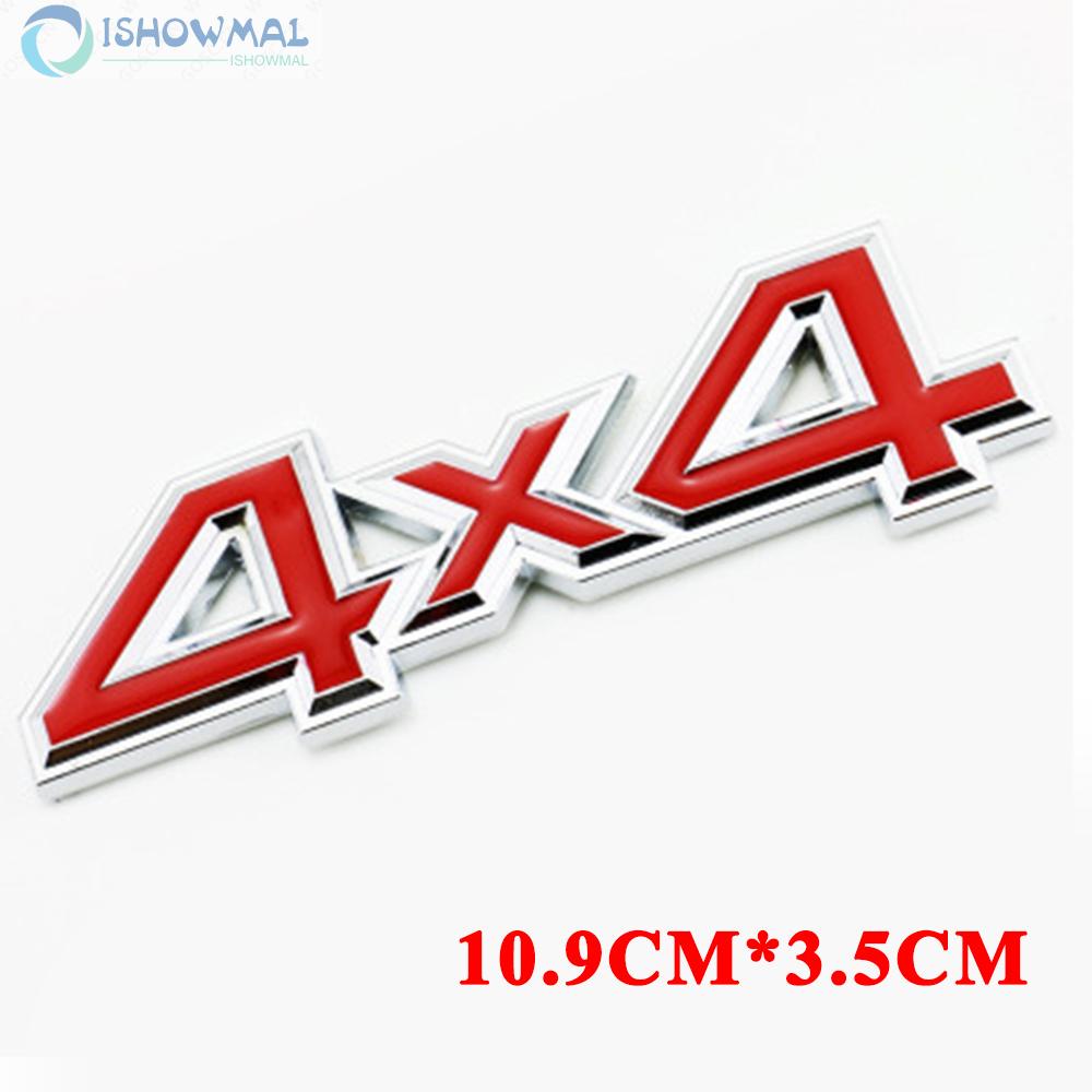 Metal 4x4 Car Sticker Emblem Offroad SUV Tail Labels 4 Drive AWD Badge