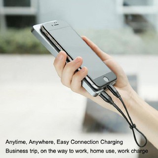 Dây cáp sạc BASEUS ngắn 23cm chân Iphone, Type C, micro