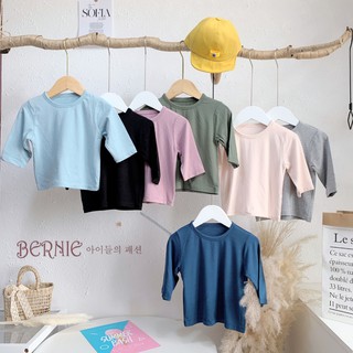 [Bernie kids fashion]_Bộ thun lạnh quần lửng cạp cao cho bé gái 8 đên 17kg