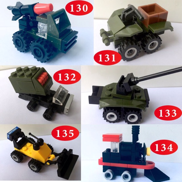 Combo 05 Xe lắp ghép Mini