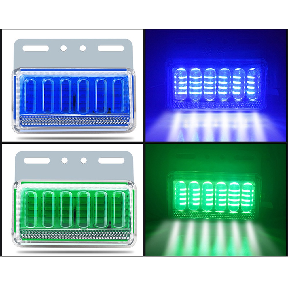 1 Đèn Tín Hiệu Đuôi Xe Tải 12V/24V 6 Bóng Led