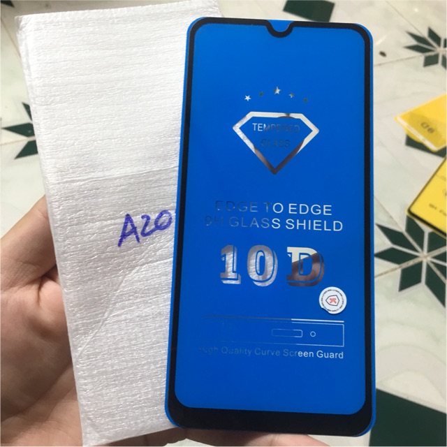 Samsung A20/A30_Kính cường lực 9D Full mang hình cao cấp