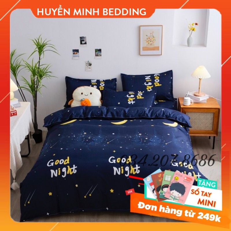 BỘ CHĂN GA CHÚC NGỦ NGON POLY COTTON - Bộ Chăn Ga Và Vỏ Gối 5 Món Cao Cấp