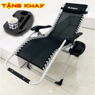 Ghế gấp xếp thư giãn đa năng Sumika 179 (Tặng khay để ly) bảo hành 2 năm
