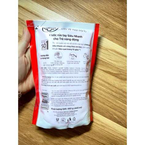 Nước rửa tay Lifebuoy túi 450g