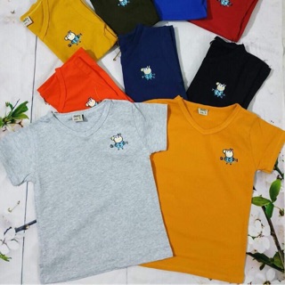 Áo cotton ngắn tay bé trai gái