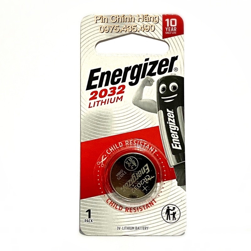 Pin CR2032 ENERGIZER Lithium 3V Made in Indonesia