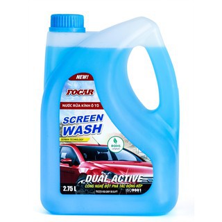 Nước rửa kính ô tô Focar Screen wash 2,75L (Dùng tới 6 tháng) - Tiêu chuẩn ROHS