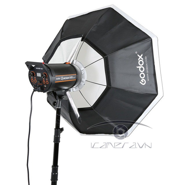 SOFTBOX GODOX OCTAGON ĐƯỜNG KÍNH 95CM KÈM GRIP LƯỚI TỔ ONG làm dịu ánh sáng