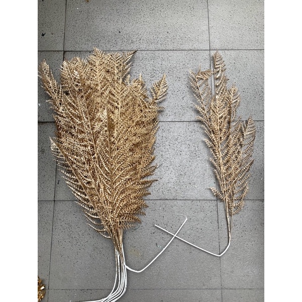 Cành trang trí nhựa xi vàng dài 75cm-115cm