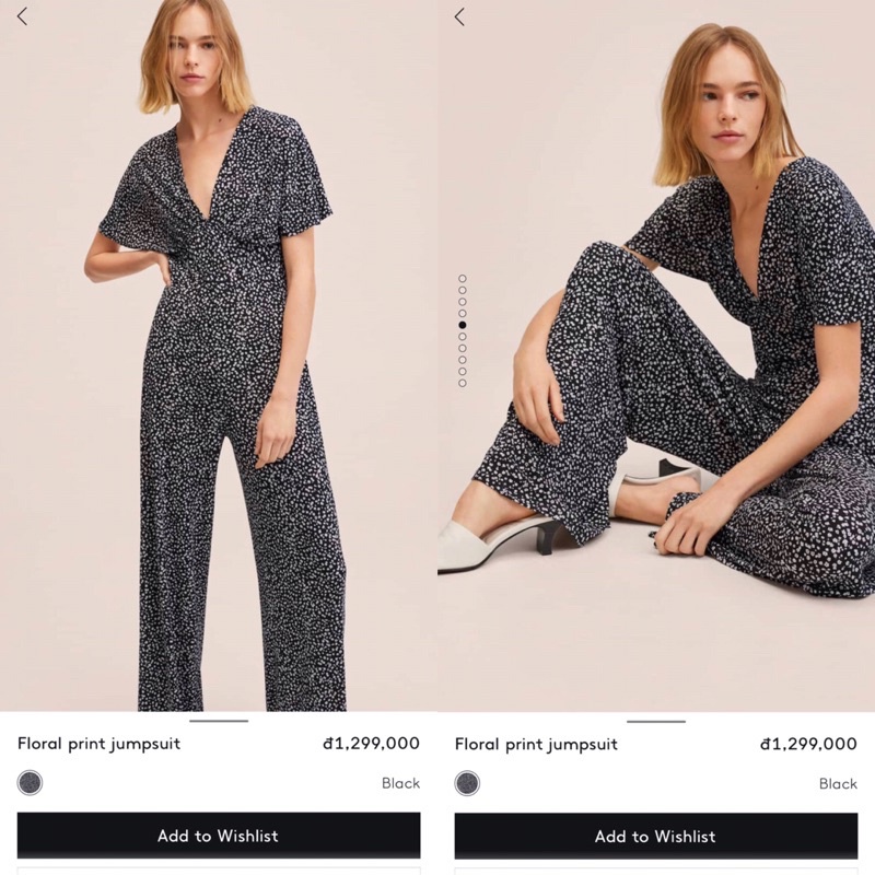 Jumpsuit hoa M/N/G xuất xịn