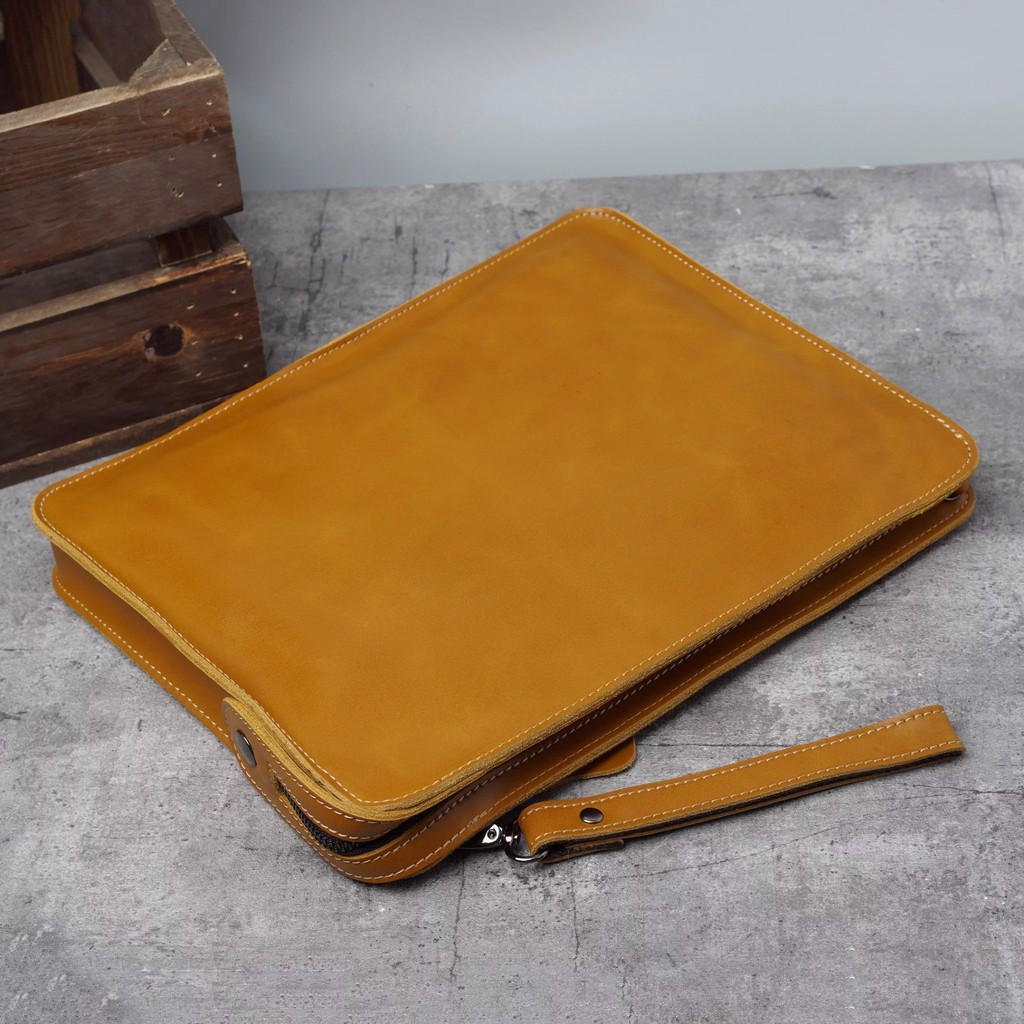 TÚI CẦM TAY - ĐEO CHÉO NAM DA BÒ THẬT DÁNG SANG TRỌNG, THANH LỊCH - SP000193