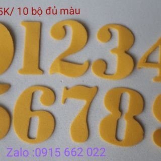 BỘ SỐ ( TỪ SỐ 1 ĐẾN SỐ 10 )